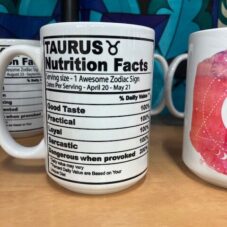 zodiac mug tauras back