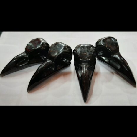 Obsidian Bird Skull