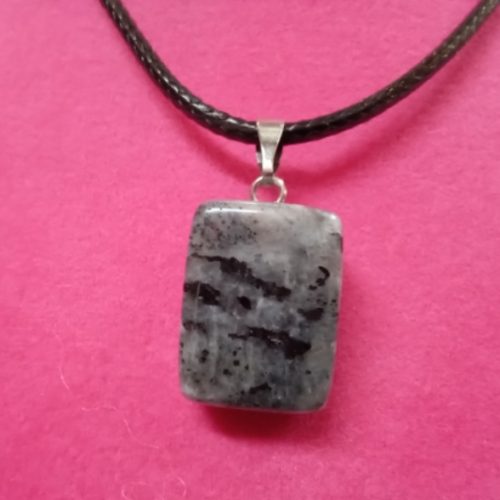 Snowflake Obsidian Pendant Necklace