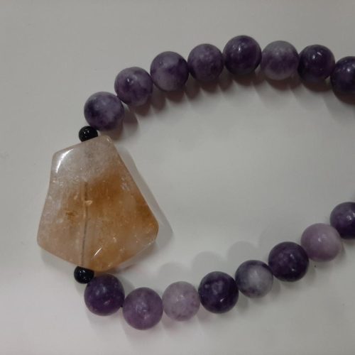 Lilac Agate & Citrine