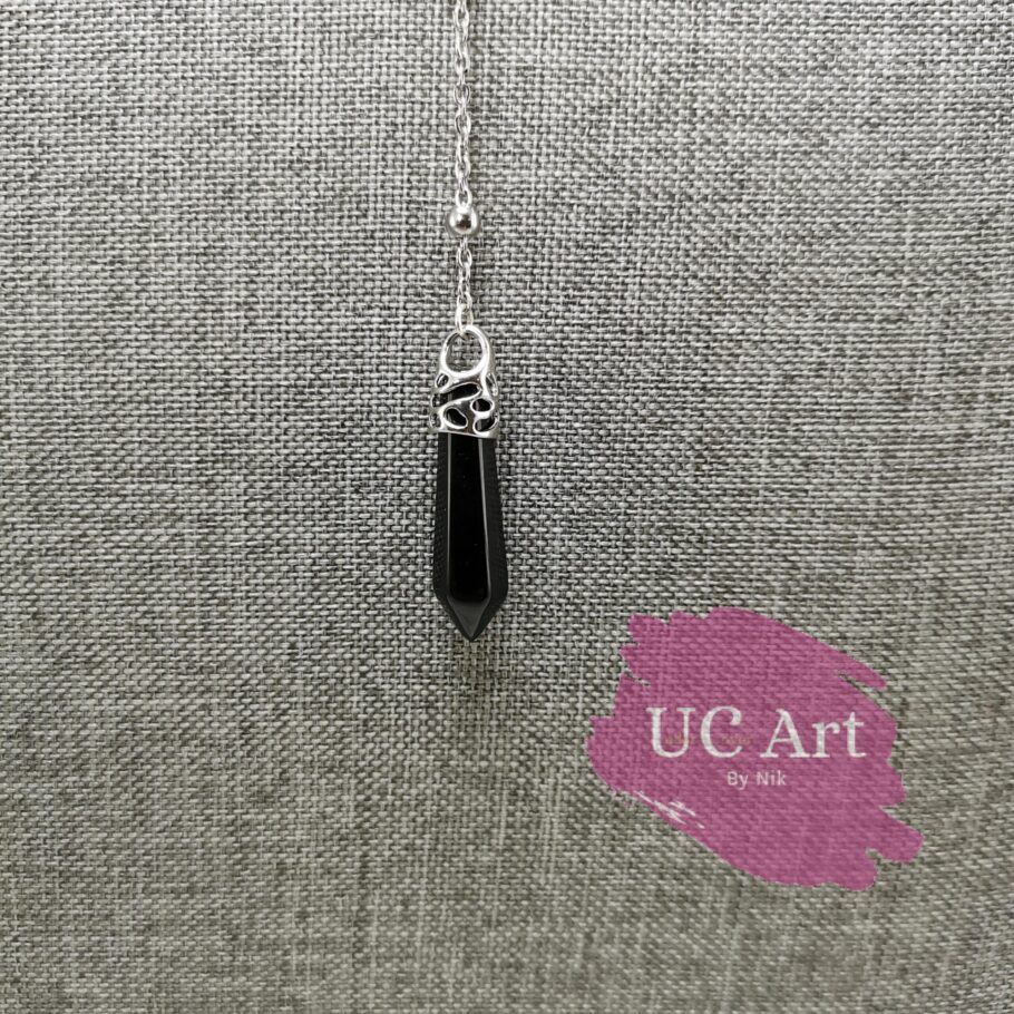 Small Obsidian Pendulum Necklace