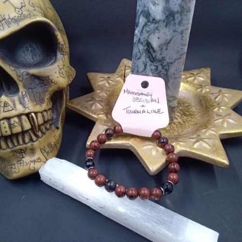 Mahogany Obsidian & Tourmaline