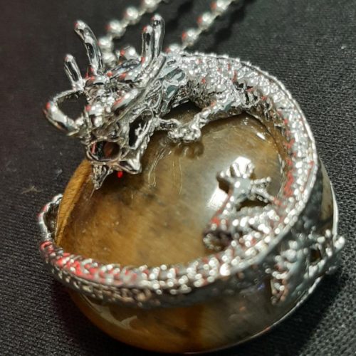 Dragon Tiger's Eye Pendant