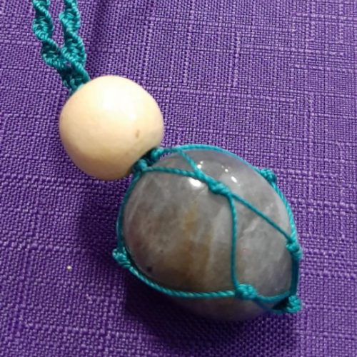 Labradorite Macramé Necklace