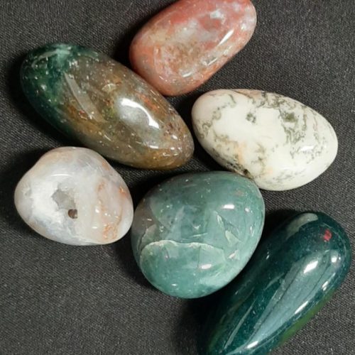 Large Moss Agate Tumbles